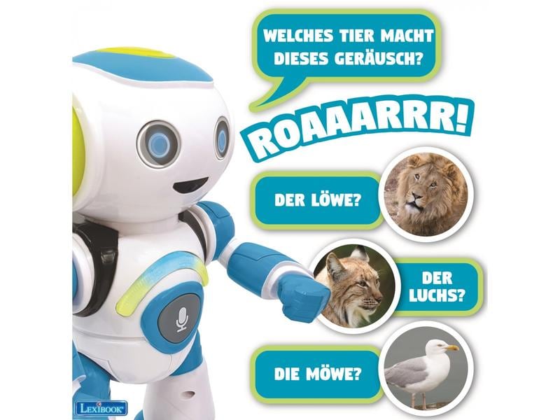 Lexibook Roboter Powerman Junior -DE- Interaktiver Roboter mit Fernbedienung