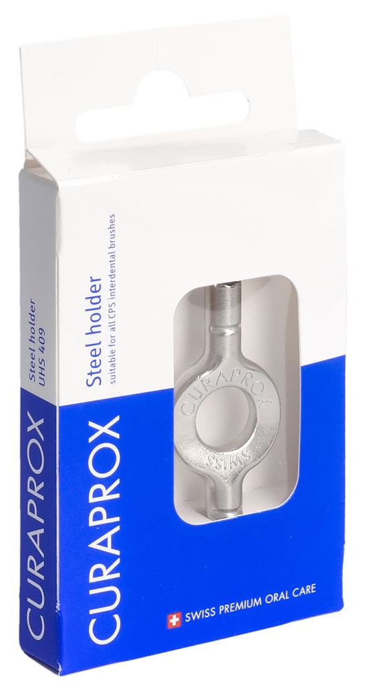 CURAPROX UHS 409 Stahlhalter<br>1 Stück, Blister, silber