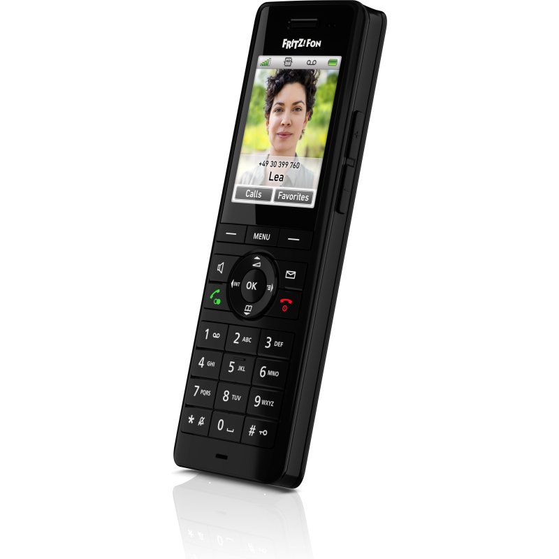 Fon FRITZ! X6 INT Téléphone DECT Identification de l'appelant Noir