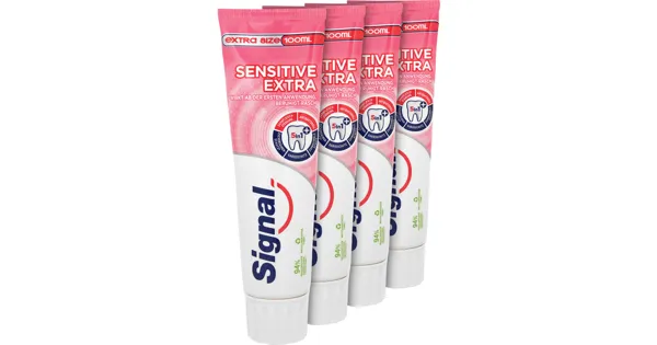Signal Zahnpasta Sensitiv Extra 4 x 100 ml