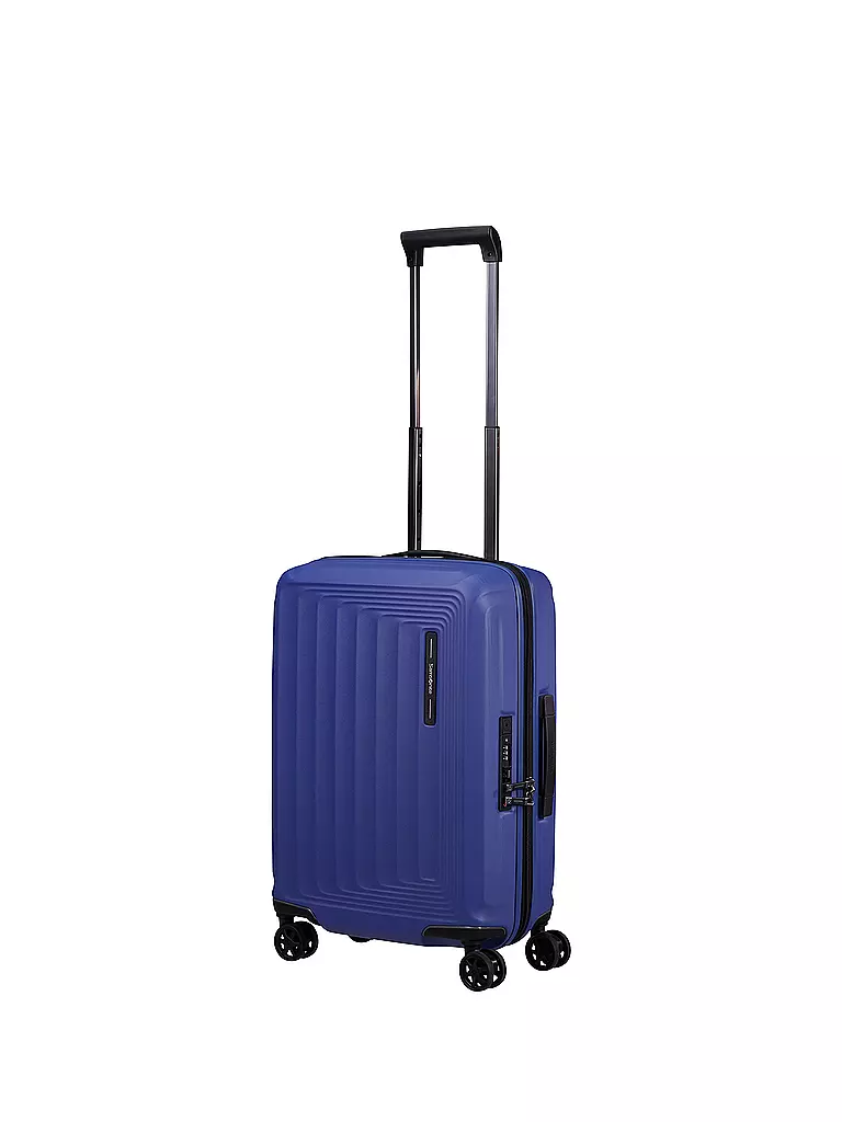 SAMSONITE Trolley  NUON SPINNER 55cm erweiterbar matt Nautical B  blau