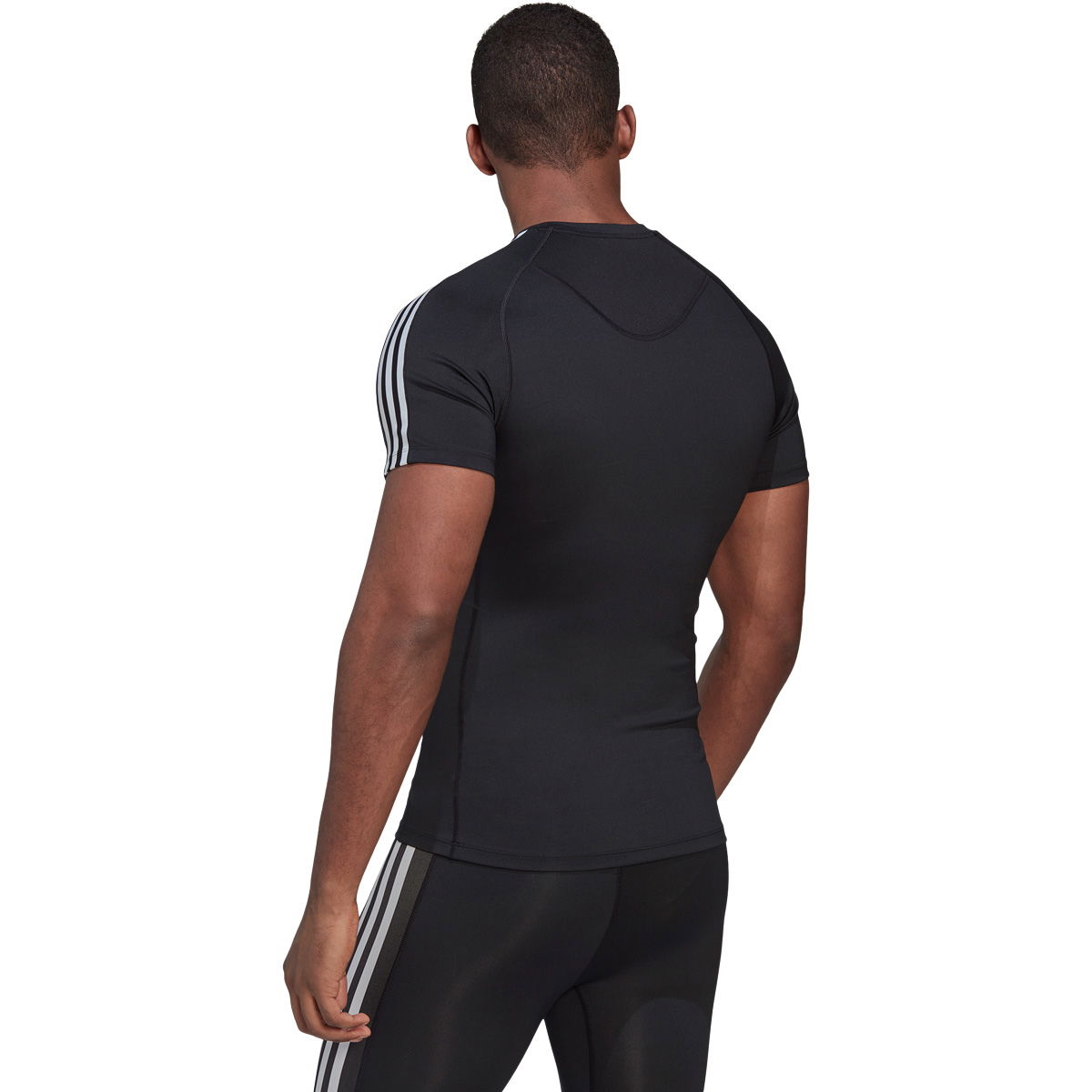 adidas Techfit 3-Stripes Trænings T-shirt Herre