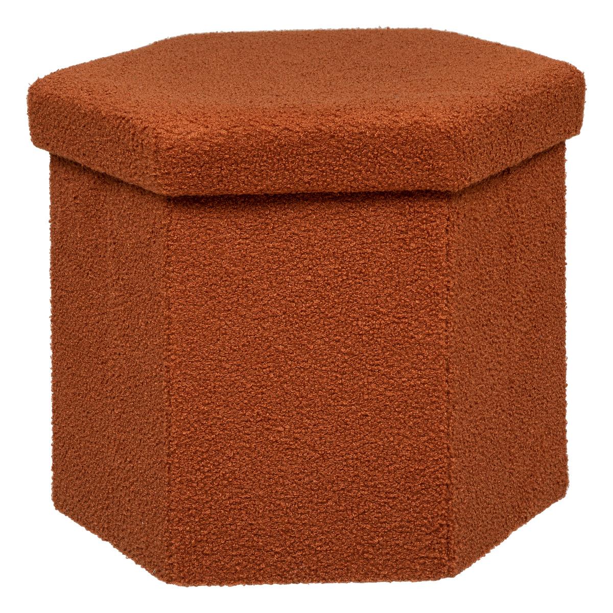 POUF PLIANT BOUCLETTE JAIKO AMBRE D.40X38CM
