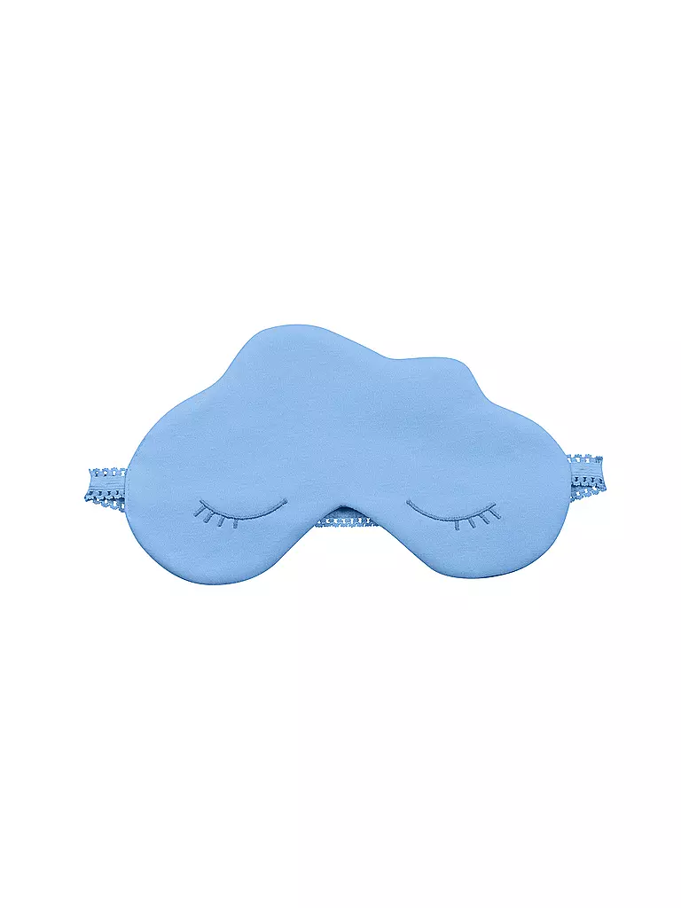 MEY Schlafmaske CLOUDS blue silk hellblau