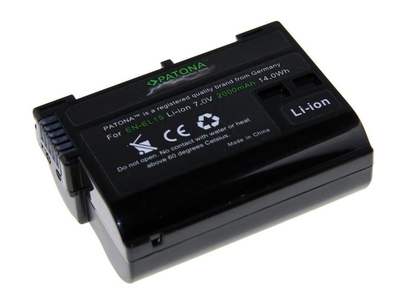 Patona Digitalkamera-Akku Premium EN-EL15 100% kompatibel mit dem originalen EN-EL15