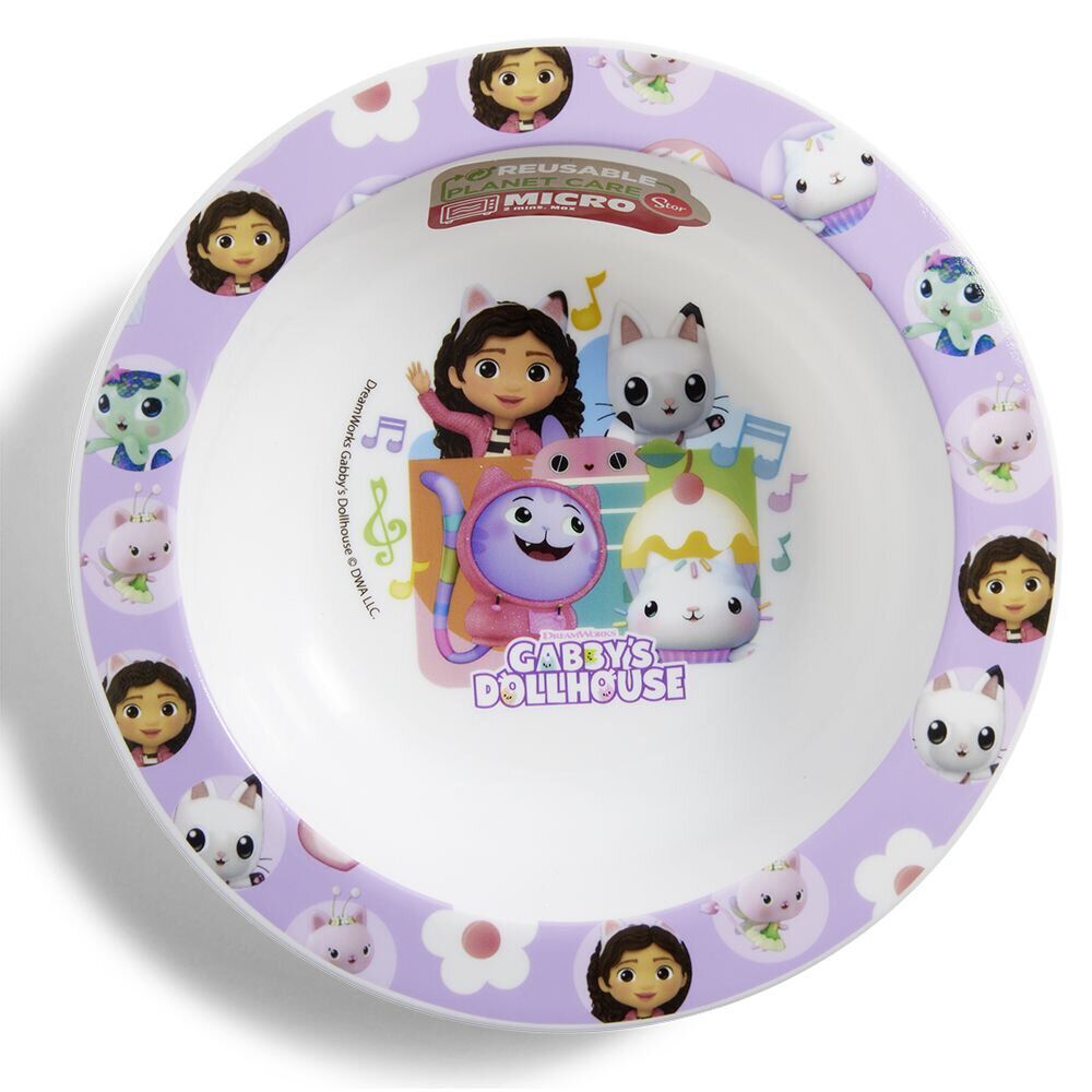 Assiette creuse enfant Gabby et la Maison Magique plastique Ø16cm