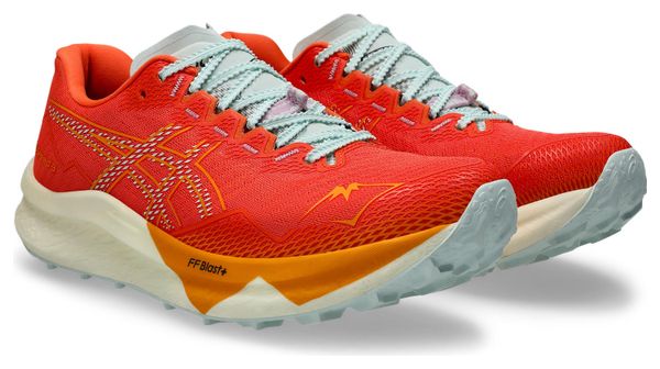 Chaussures Trail Asics FujiSpeed 3 Orange/Bleu Homme