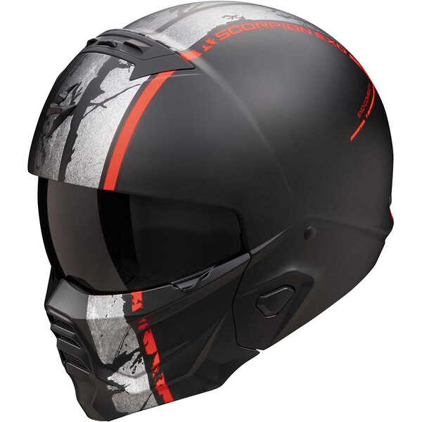 Scorpion - Casque Exo-Combat II Lord Noir Mat / Rouge