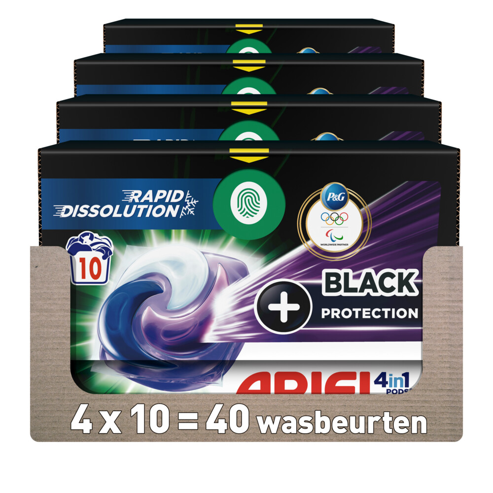 4x Ariel 4in1 Wasmiddel Pods Revitablack10 stuks