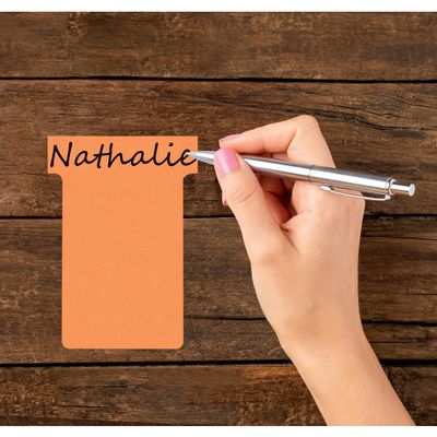 Nobo - 100 Fiches en T - Taille 2 - orange