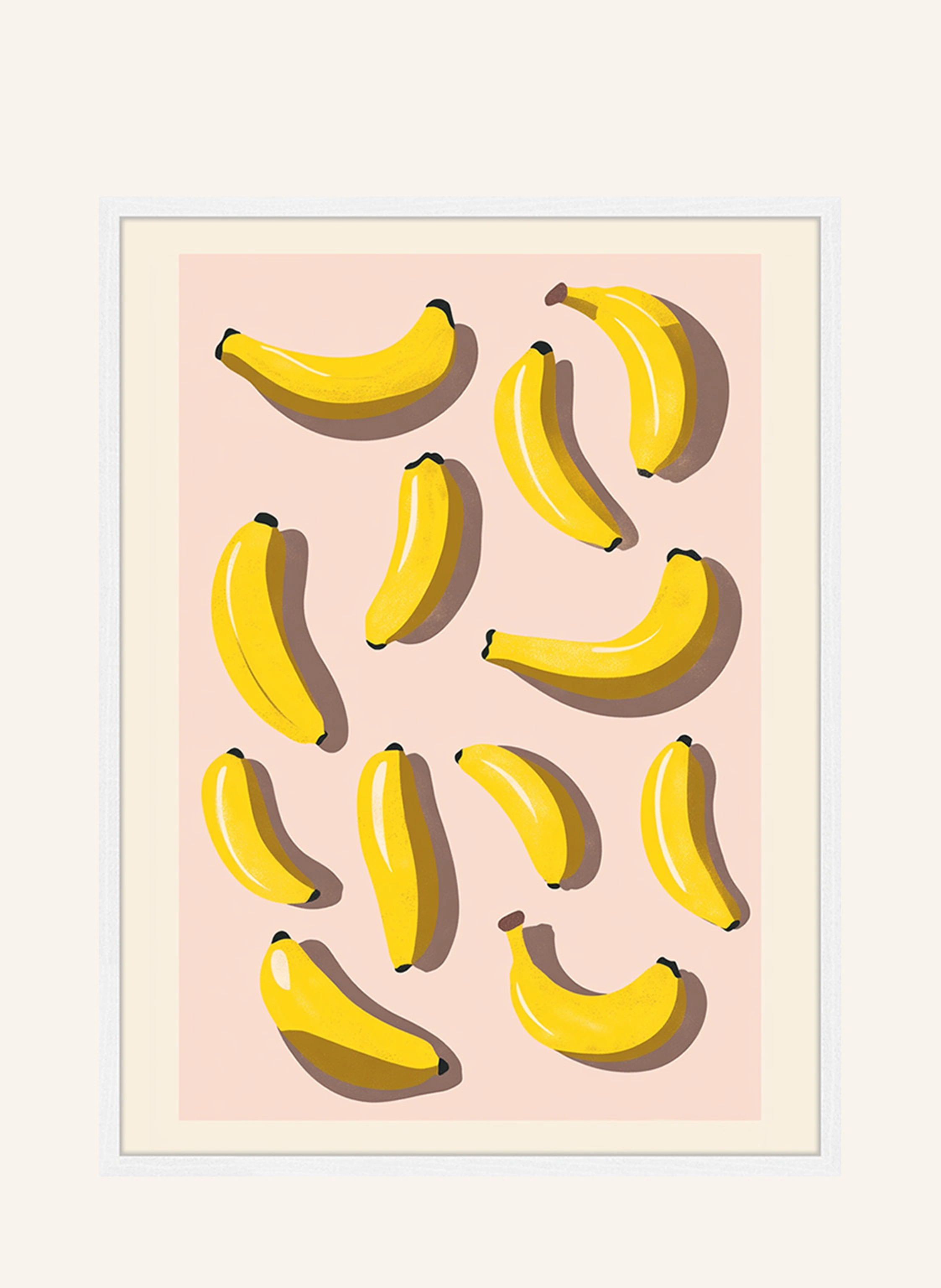 Liv Corday Wandbild BANANEN mit Rahmen