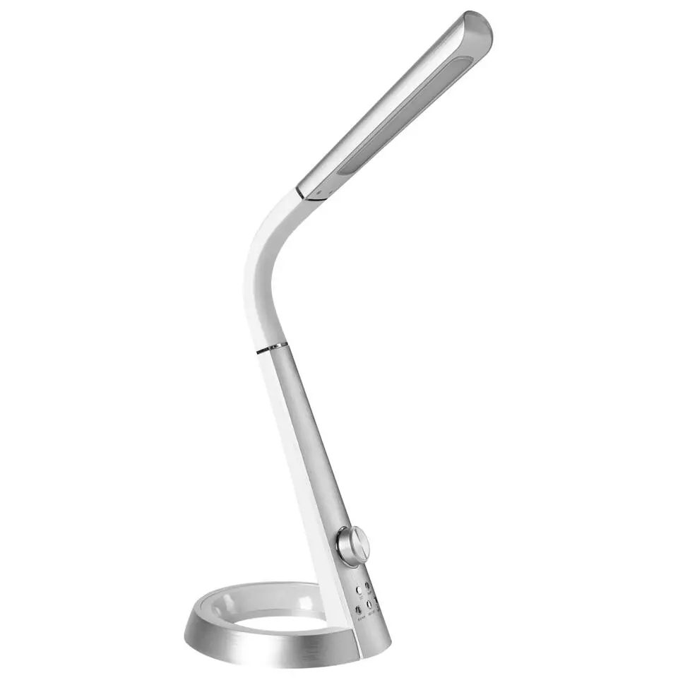 CANOPUS - Bureaulamp LED - Zilver - Synthetisch materiaal