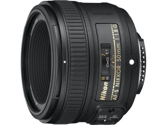 Nikon AF-S NIKKOR 50mm f/1.8G, SLR, 7/6, standard objektiv, Nikon, Sort, 7.2 cm