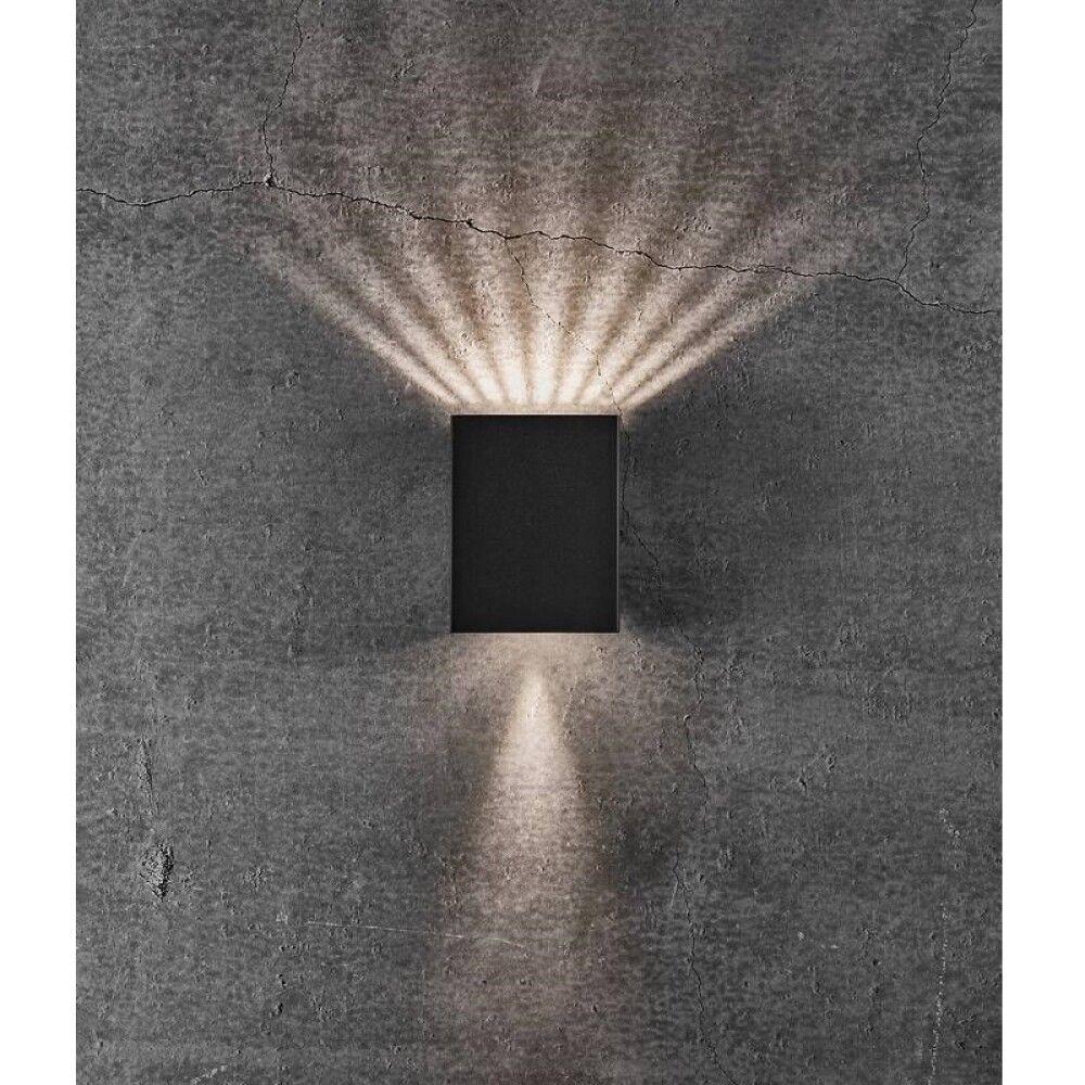 VEGGLAMPE NORDLUX FOLD 10 SVART