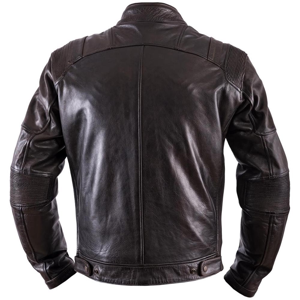 Helstons - Blouson Trust Cuir Dirty Marron