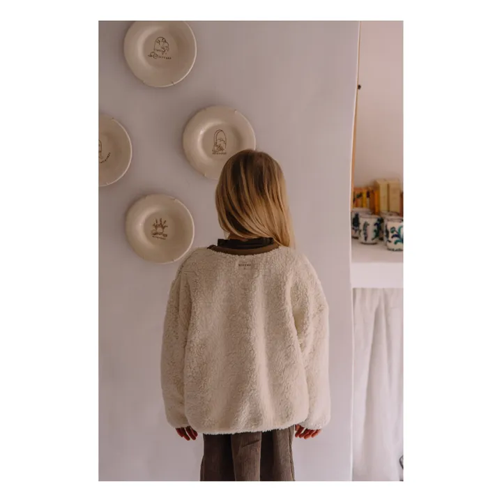 Studio Bohème Sweat Façon Fourrure Ours | Ecru
