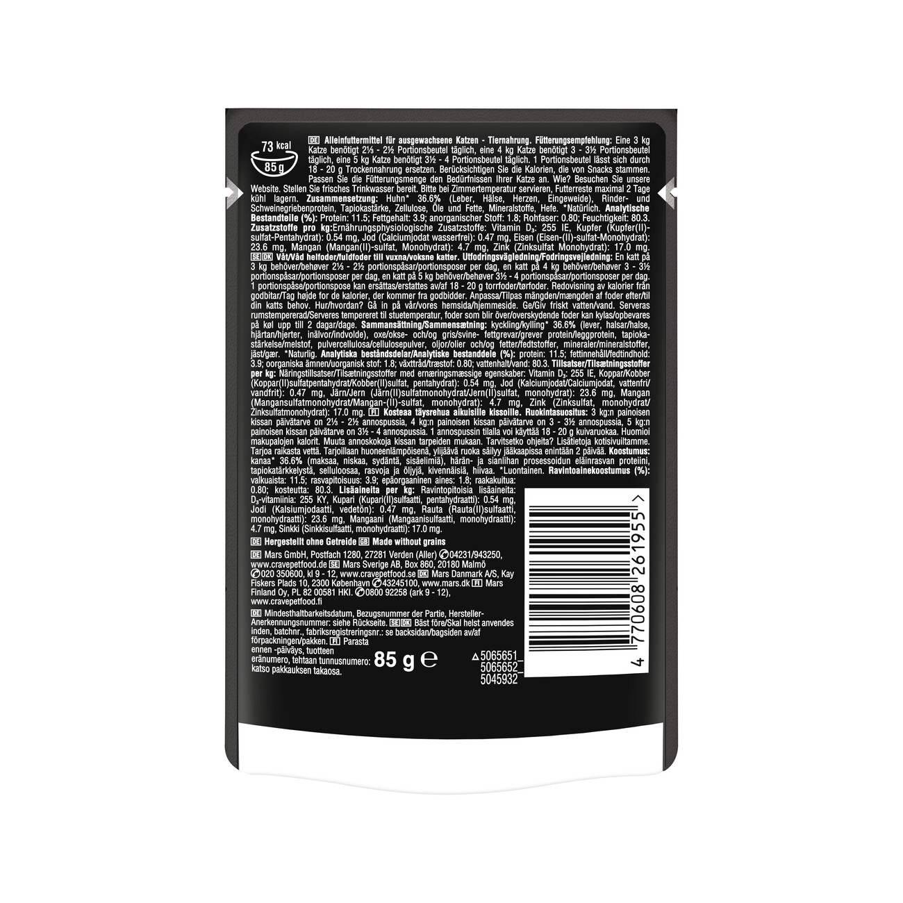 CRAVE in Soße 28 x 85g Huhn