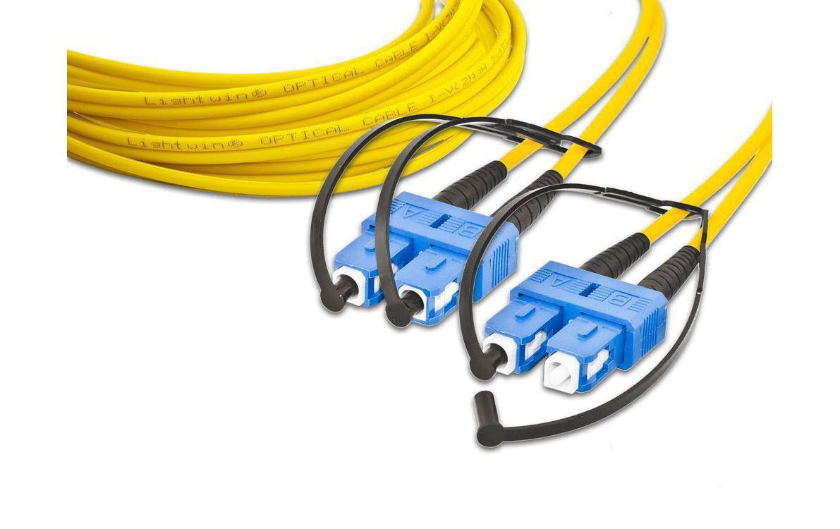 LWL-Patchkabel Singlemode SC – SC, OS2, Duplex, 2 mSinglemode SC-SC Duplex OS2 2 m