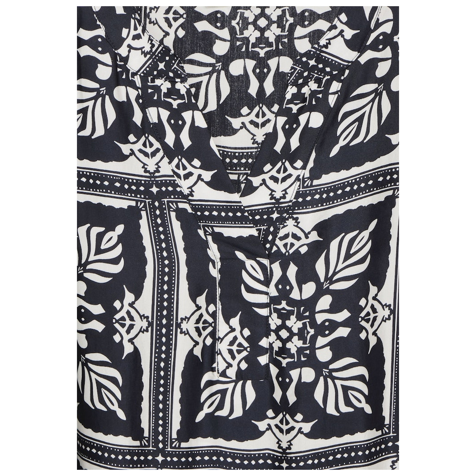 Street One Printed Border Viscose Dress