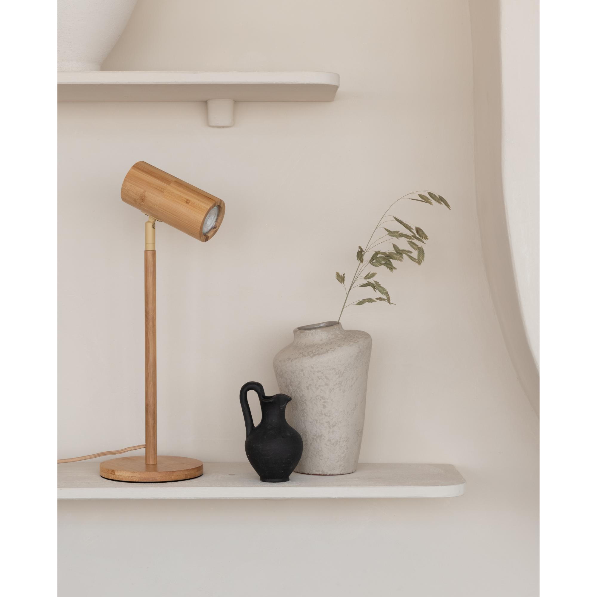 GOOD&MOJO Tafellamp Java - Naturel - Ã18cm