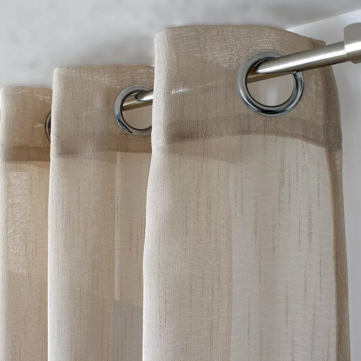 Voilage œillets (140 x 240 cm) Mia Beige
