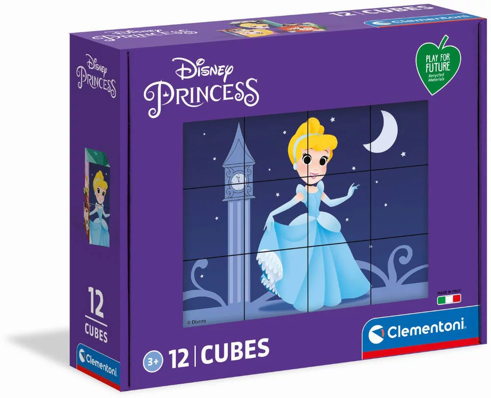 DISNEY PRINCESS - PUZZLE 12 CUBES