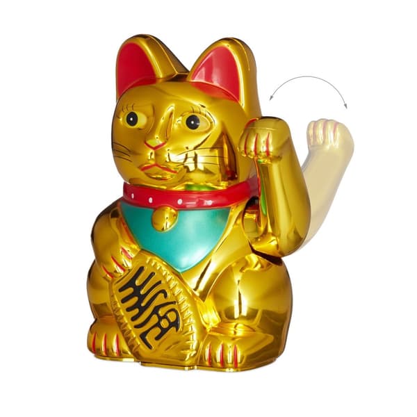 Maneki Neko vinkende katt 16 cm