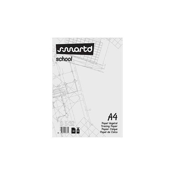 SmartD Papel Vegetal A4 92gr 50Fls