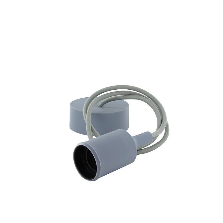 Suspension en silicone gris Chacon l.8,1 x H.112,8 cm