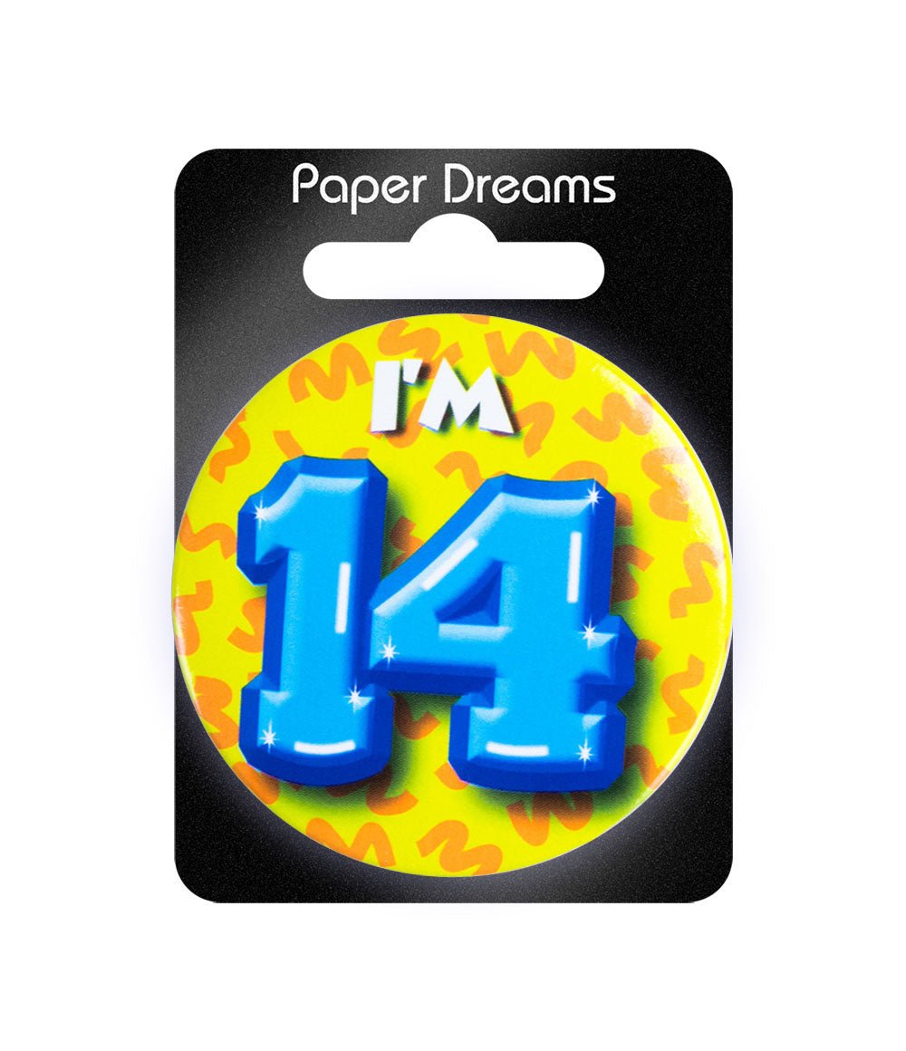 I'm 14 Button 14 Jaar 5,5cm