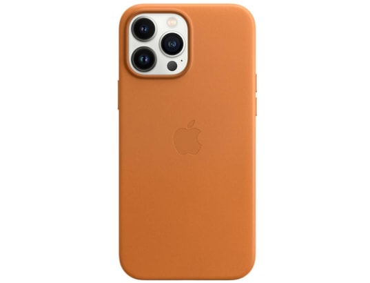 APPLE - Coque iPhone Coque cuir MagSafe iPhone 13 Pro Max- Golden Brown