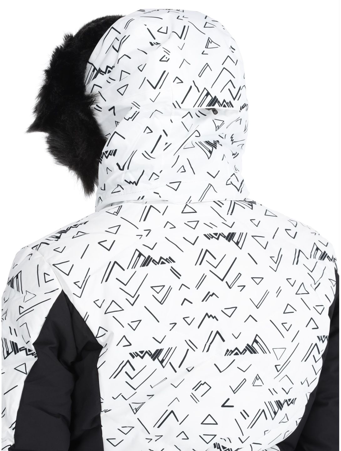 W Staci Print Puffy ski-jas dames