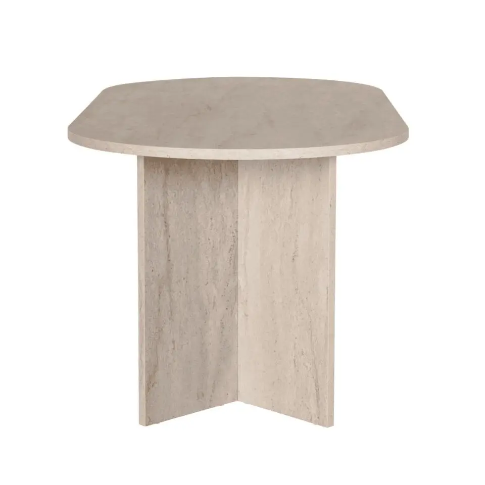CALICOSY - Eettafel met afgeronde randen SABLE - 89,5x180x75 cm