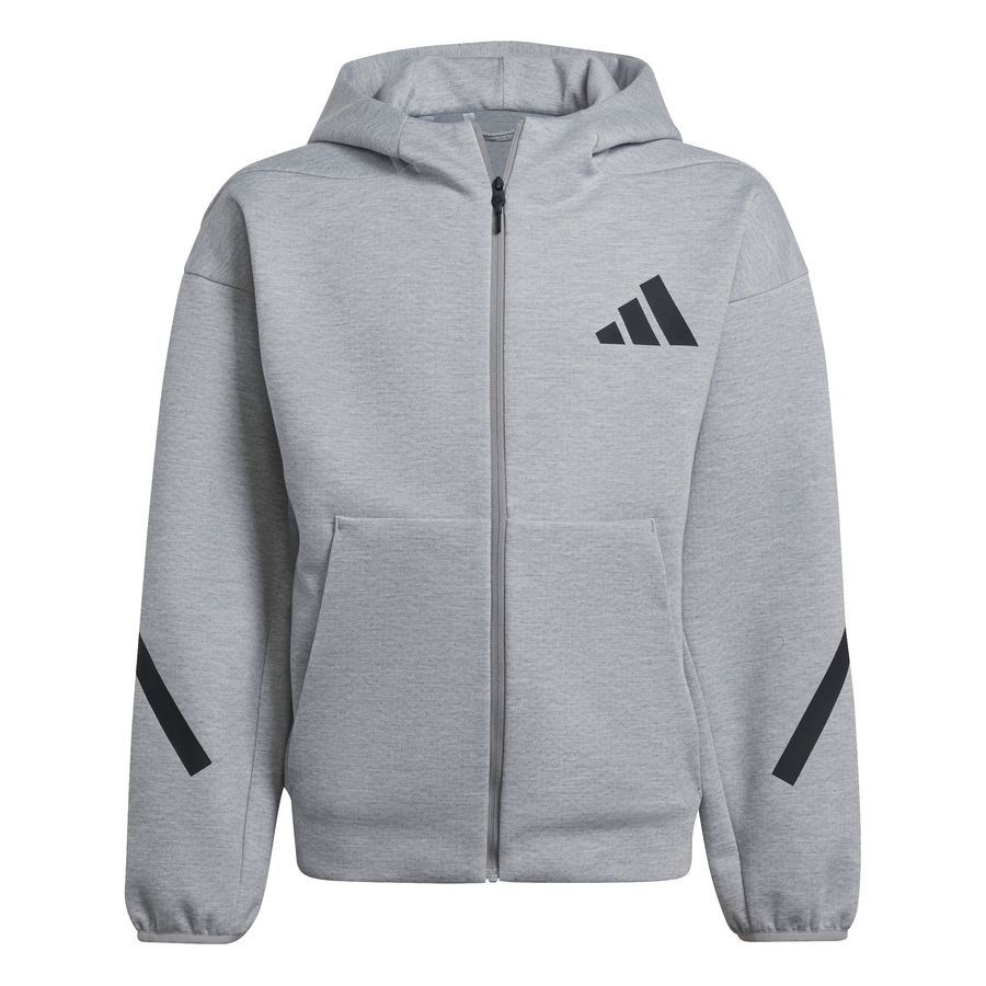 adidas Sweat à Capuche Z.N.E. Full Zip - Gris/Noir Enfant