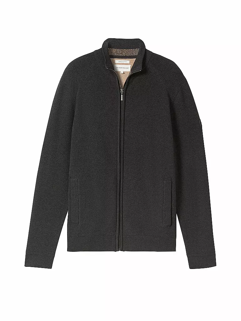 TOM TAILOR Strickjacke grau