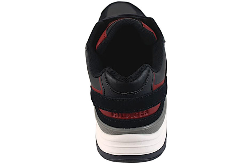 TOMMY HILFIGER PREP SNEAKER LEATHER MONOGRAM