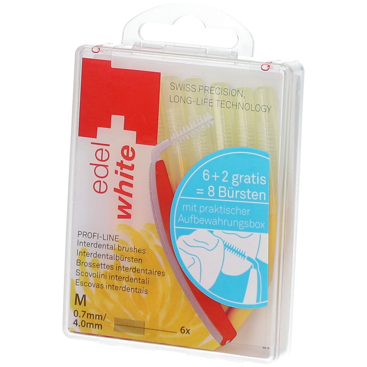 Edel white Pro Interdentalbürste 0,7 - 4 mm