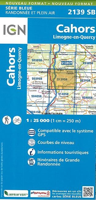 IGN - 2139 SB CAHORS 1 25 000