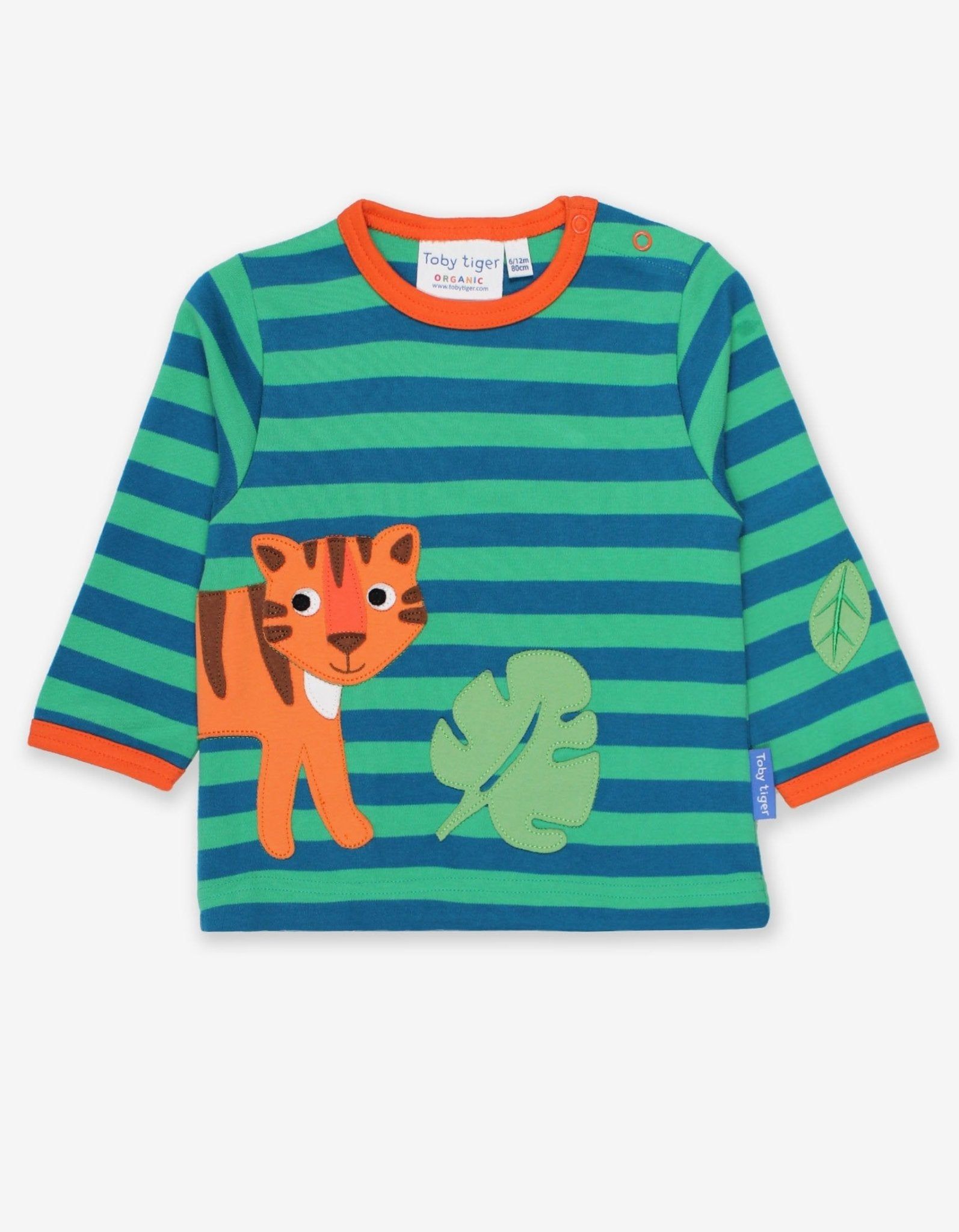 Toby Tiger Langarmshirt mit Tiger Applikation