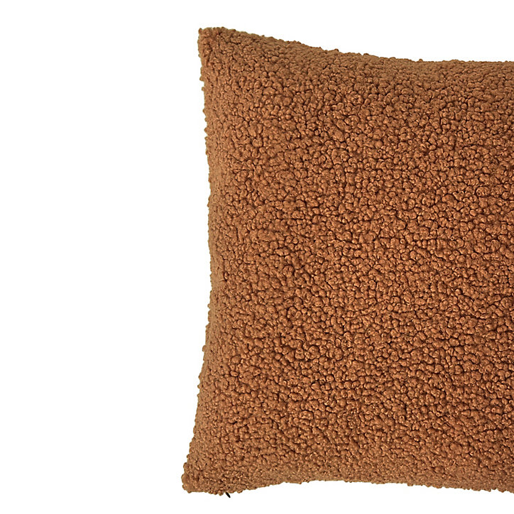 Coussin Kanosh GoodHome marron caramel L.45 x l.45 x ep.80 cm