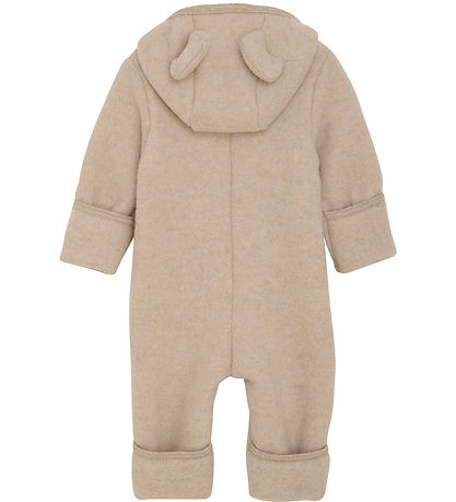 Huttelihut Overall - Wollfleece - Camel Melange m. Ohren