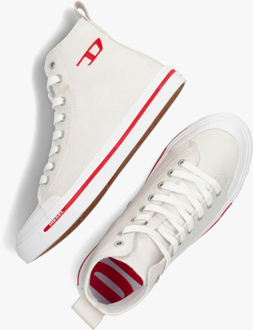 DIESEL witte diesel hoge sneaker s-athos mid dames