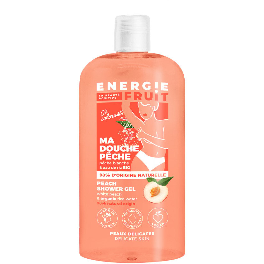 Gel douche - Pêche blanche & eau de riz - Corps - 500 ml