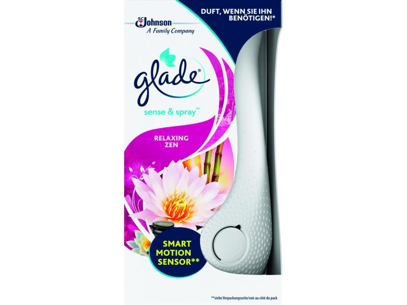 Glade Starter Set Sense & Spray Relaxing Zen Automatischer Lufterfrischer