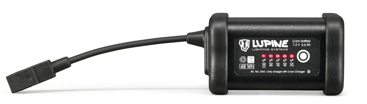 Lupine 6,6Ah Smartcore batteri Black