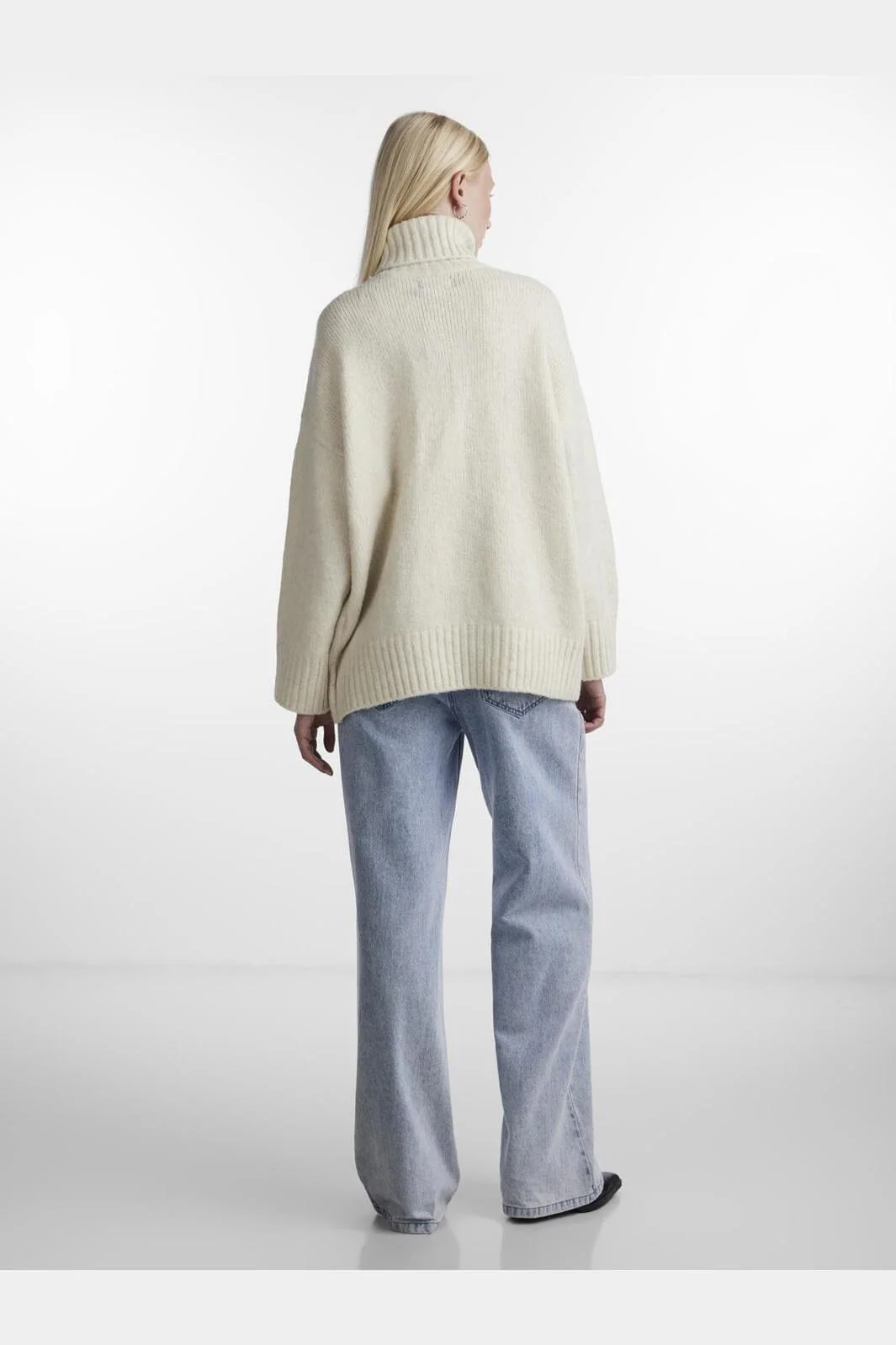Pieces Pcnancy Ls Loose Roll Neck Knit 4264157 birch