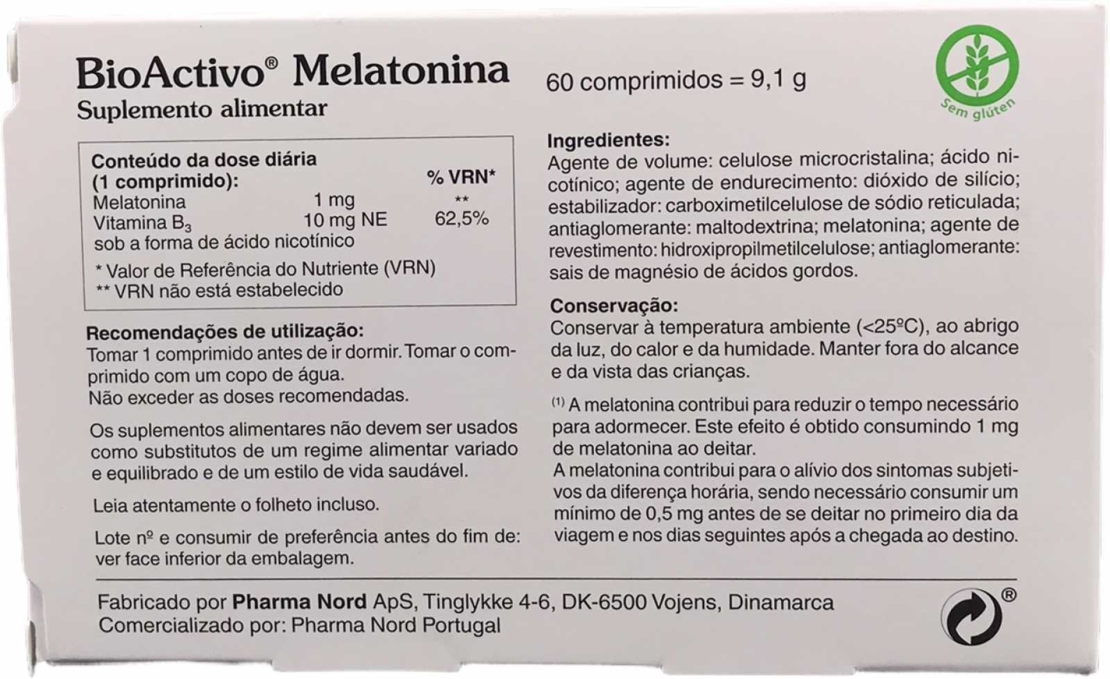 Melatonina Bioativa 60 comprimidos