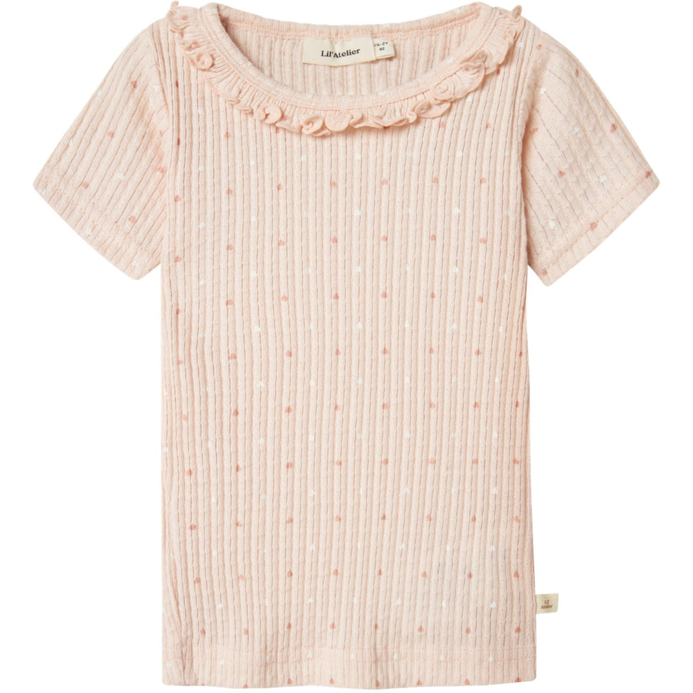 Køb Lil'Atelier Peach Blush Hulla Hua Slim T-Shirt