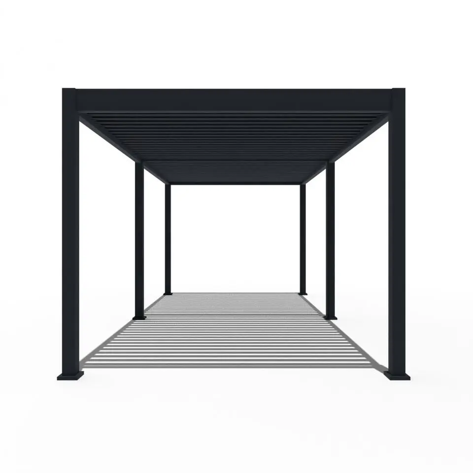 Orion Deluxe overkapping elektrisch met LED 360 x 720 antraciet