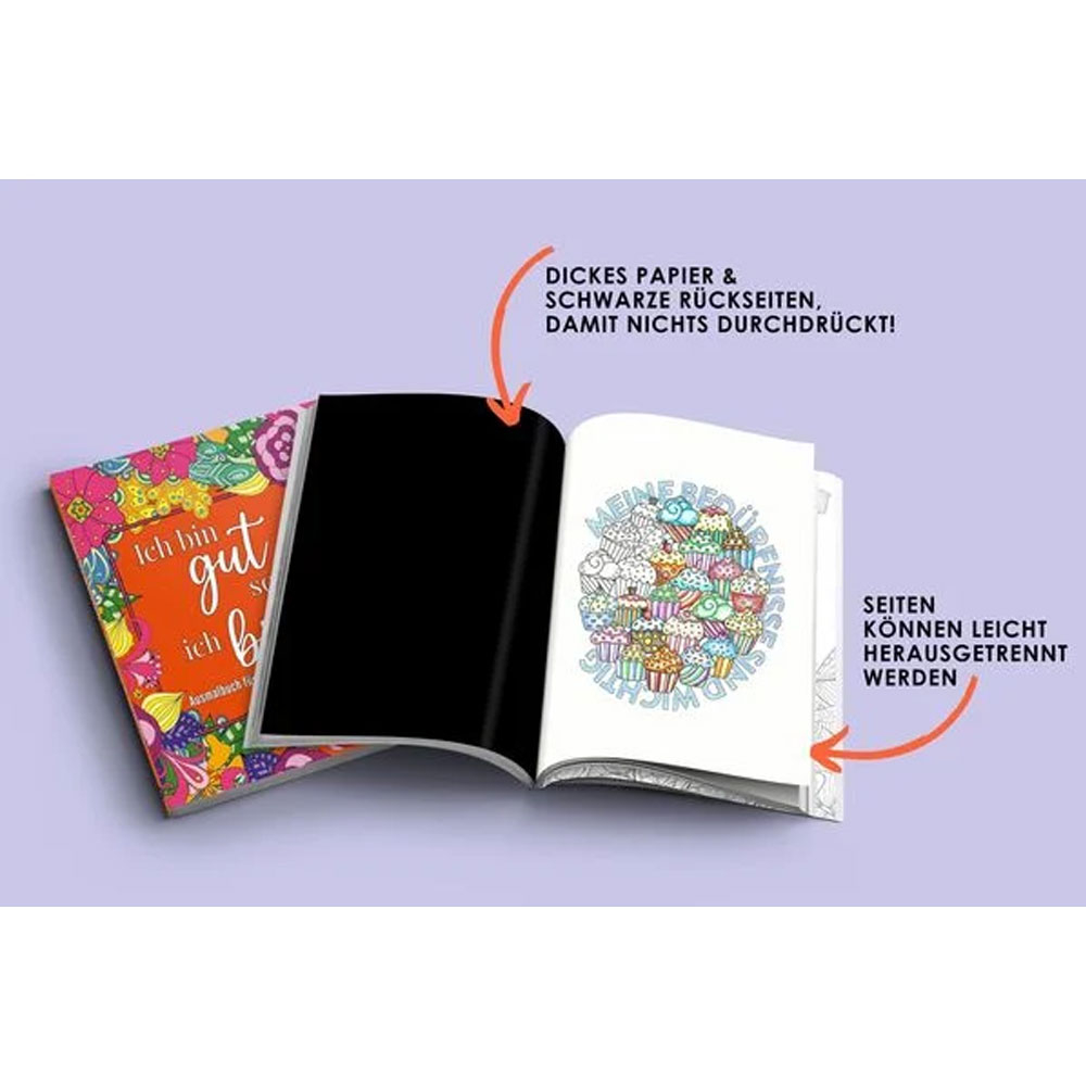 (261x191mm) Anti Stress Malbuch Yuna Verlag Kreatives Zeichnen für Erwachsene (37582867) - Selbstliebe